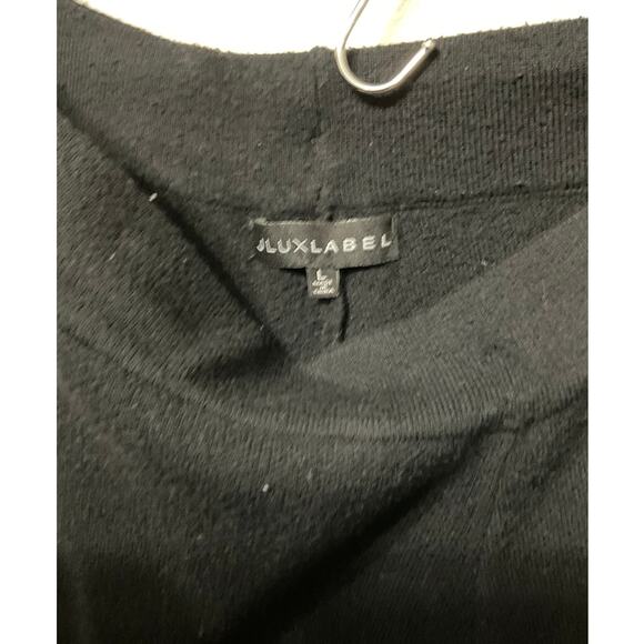 Preloved Jluxlabel BLACK FAYETTE SWEATER PANT Sz L - Picture 3 of 4